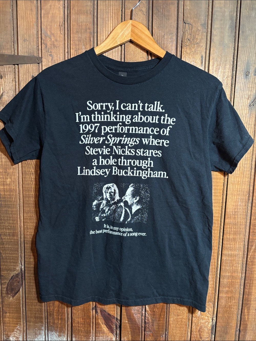 Black Silver Springs Graphic T-Shirt - Stevie Nicks Tribute